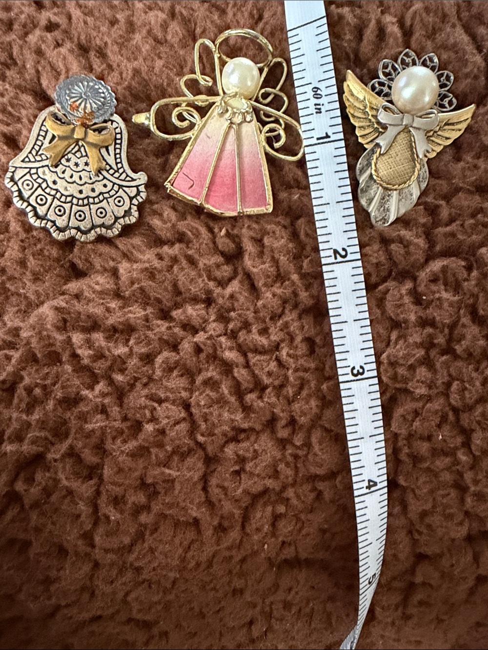 Trio of Angel Brooch Pins - GUC - Picture 9 of 9